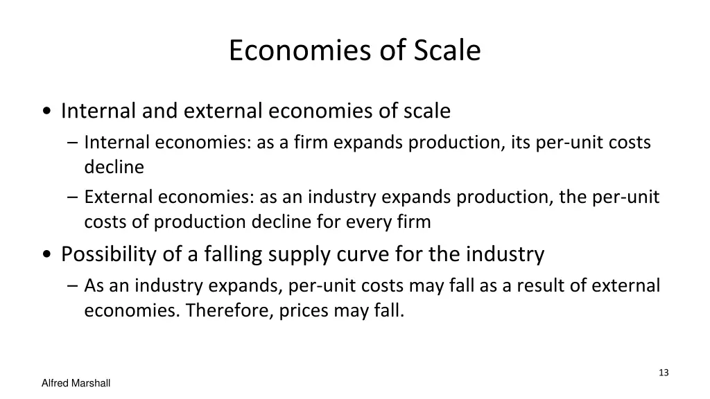 economies of scale