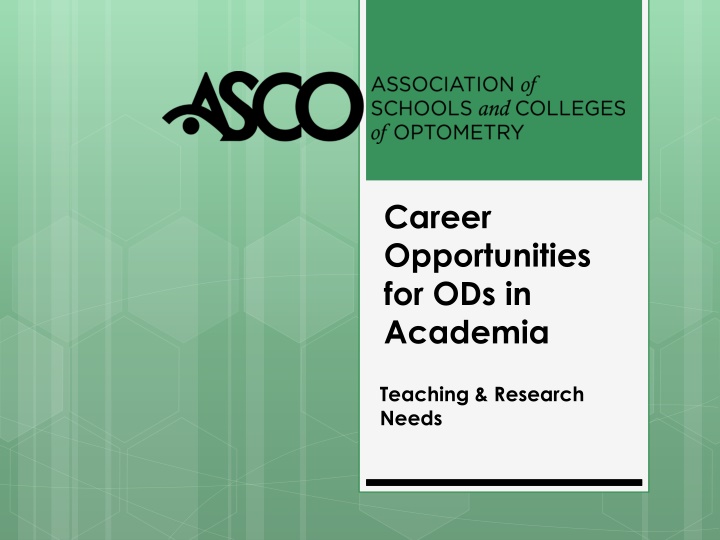 career opportunities for ods in academia