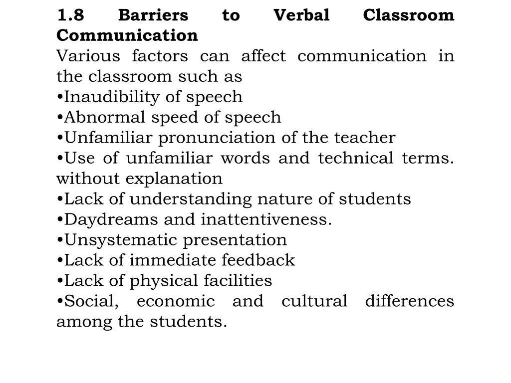 1 8 communication various factors can affect