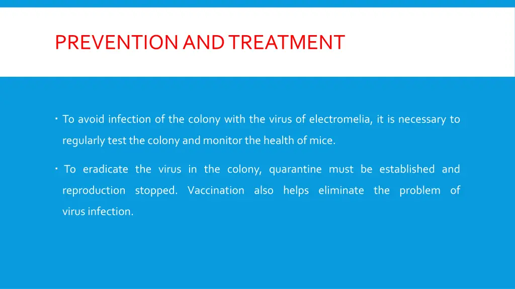 prevention and treatment