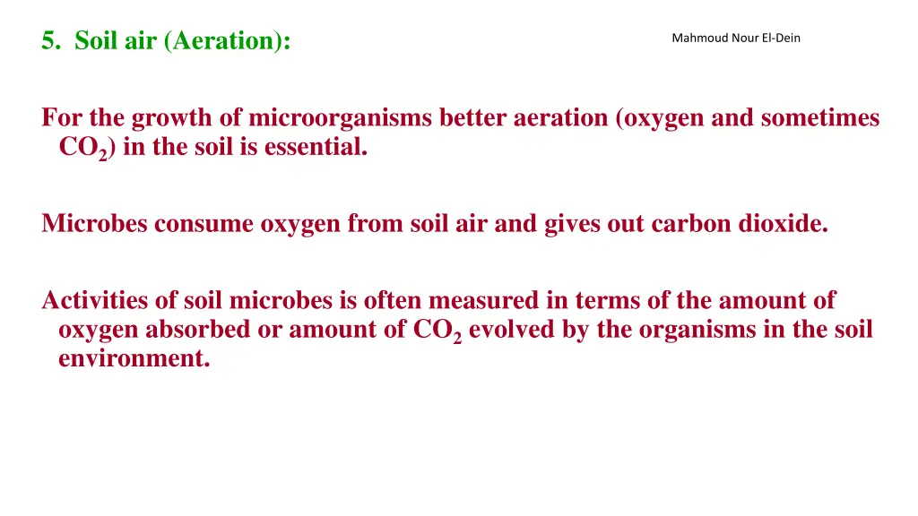 5 soil air aeration for the growth