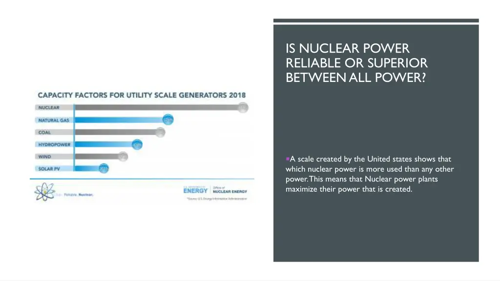 is nuclear power reliable or superior between