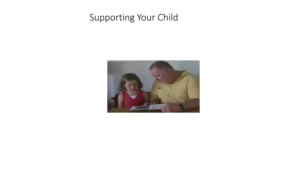 supporting your child