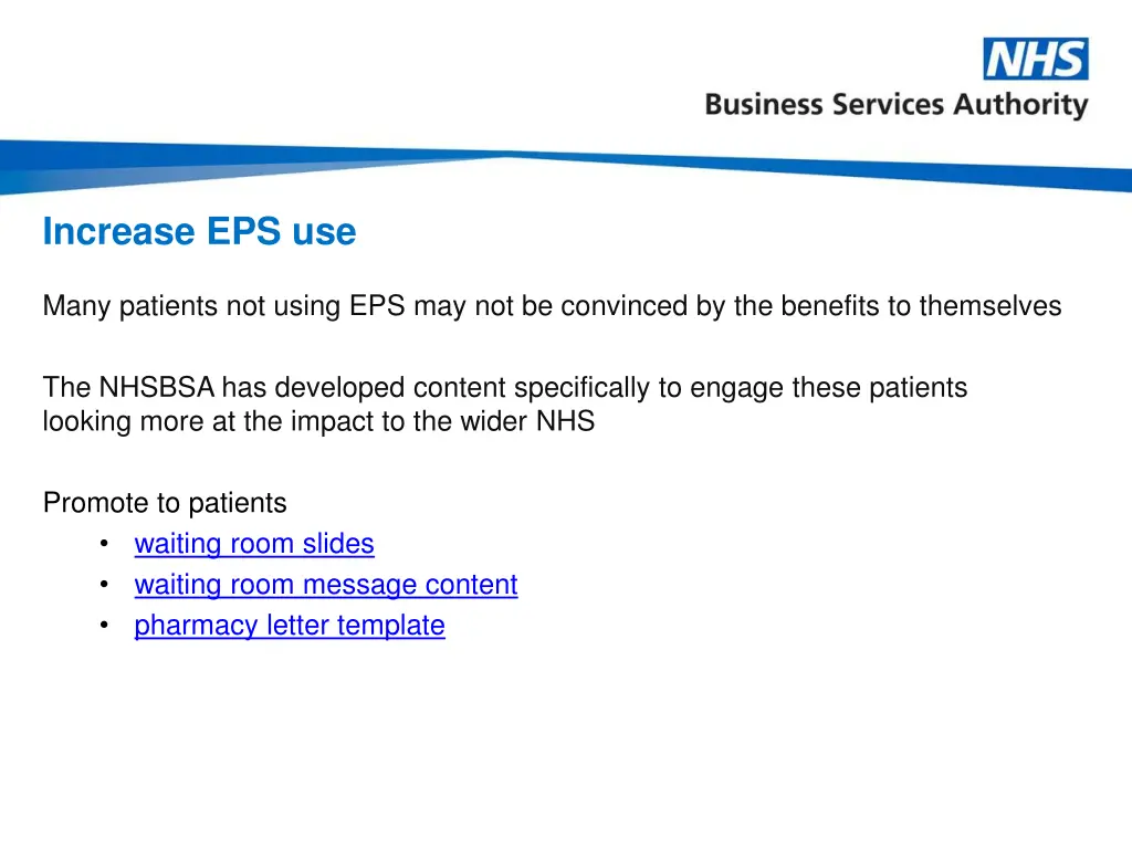 increase eps use