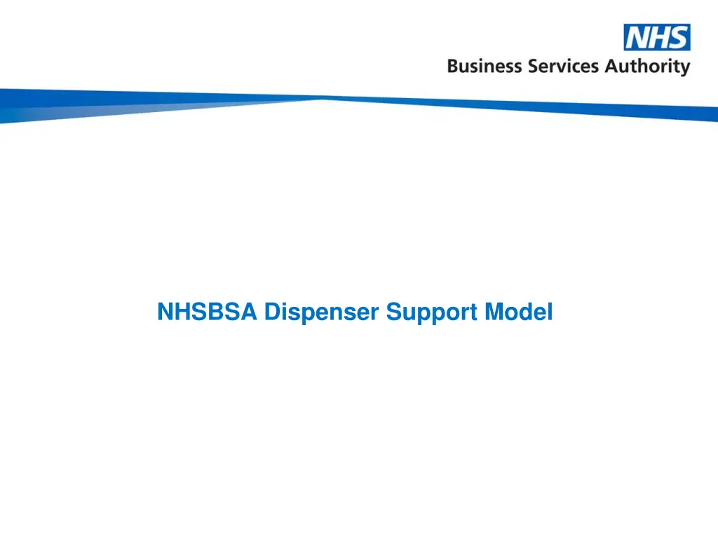 nhsbsa dispenser support model