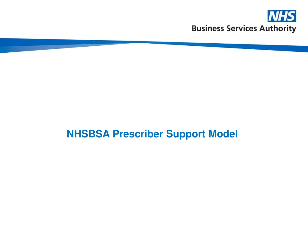 nhsbsa prescriber support model