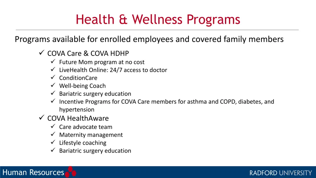 health wellness programs