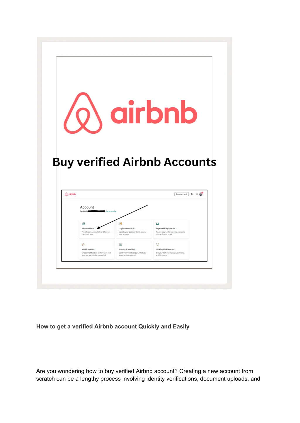 how to get a verified airbnb account quickly