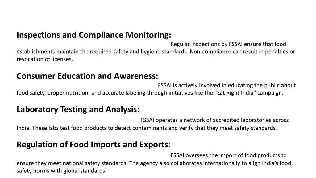 inspections and compliance monitoring regular