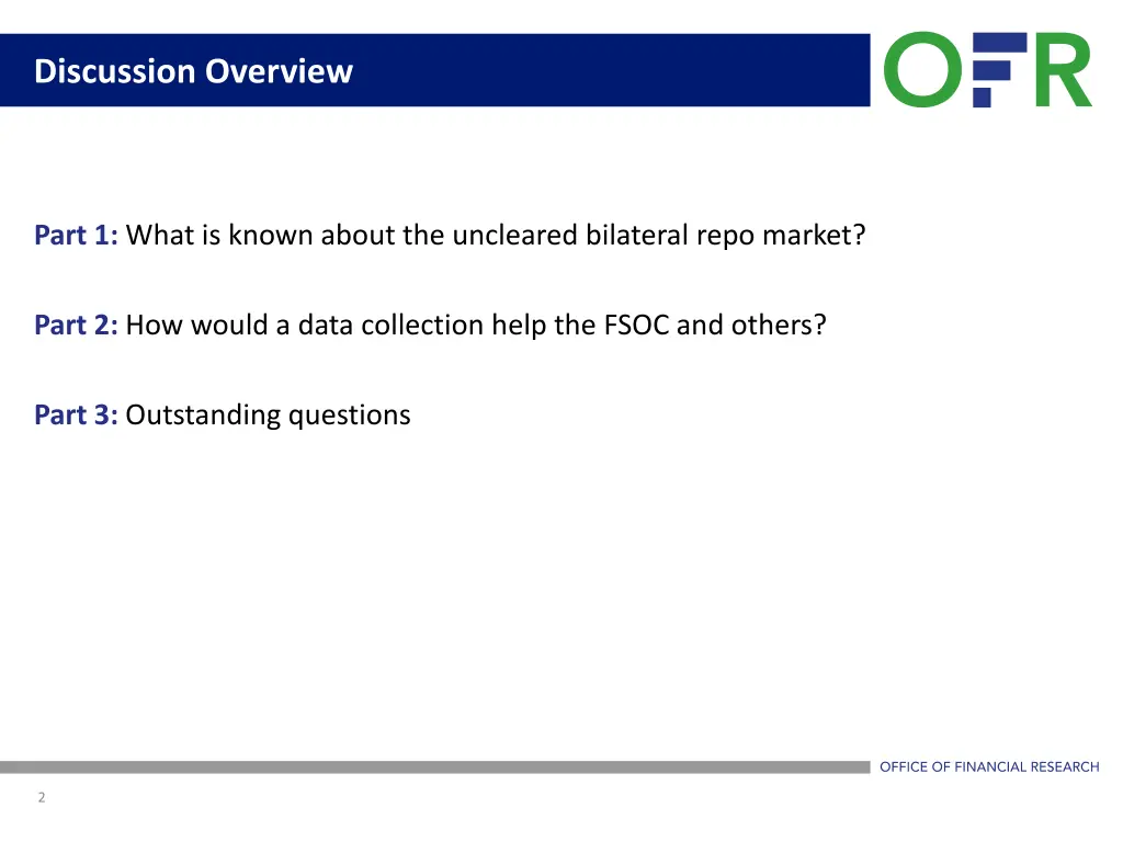 discussion overview