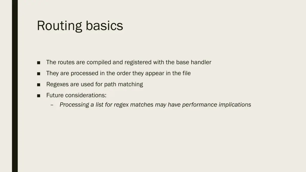 routing basics