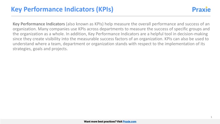 key performance indicators kpis