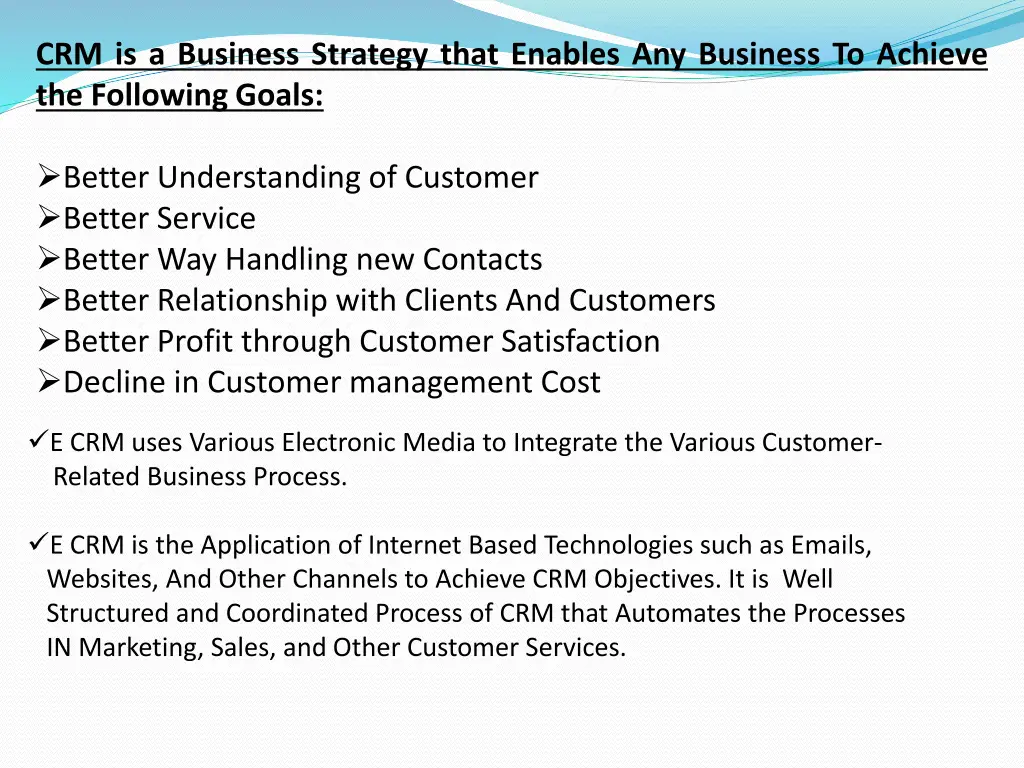 crm is a business strategy that enables