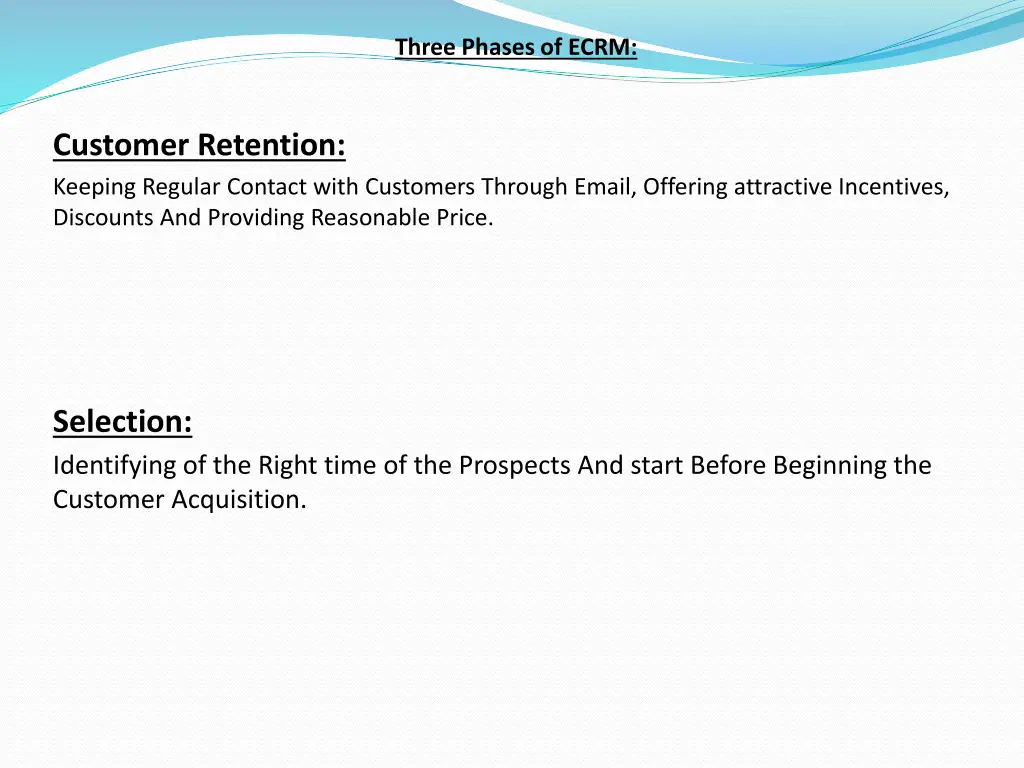 three phases of ecrm 2