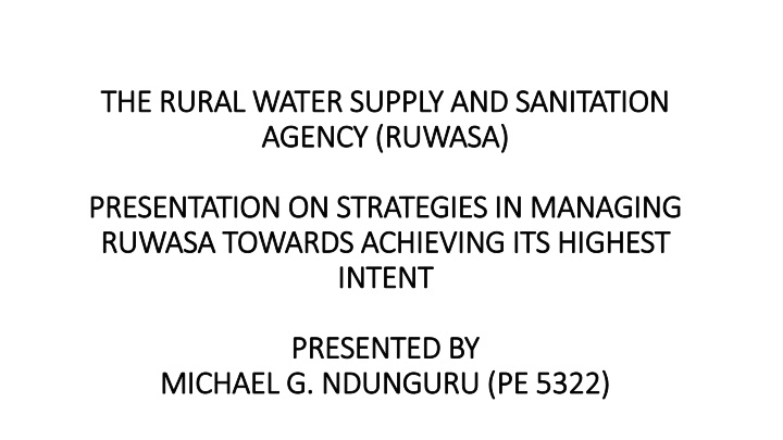 the rural water supply and sanitation the rural