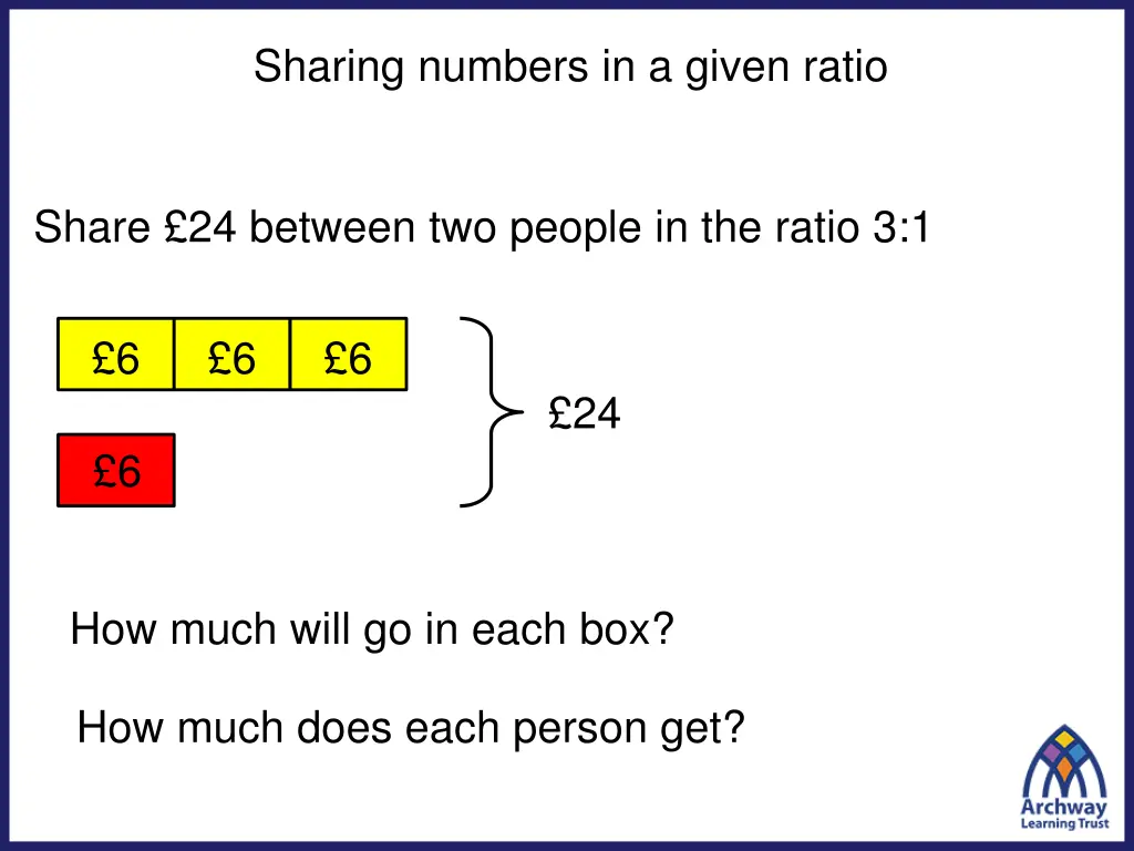 sharing numbers in a given ratio 4