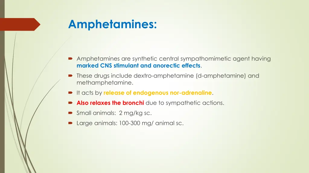 amphetamines