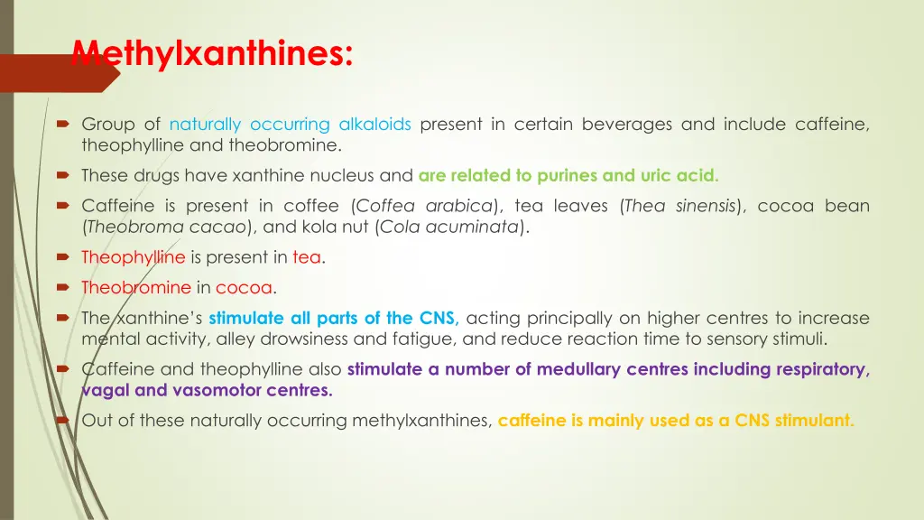 methylxanthines