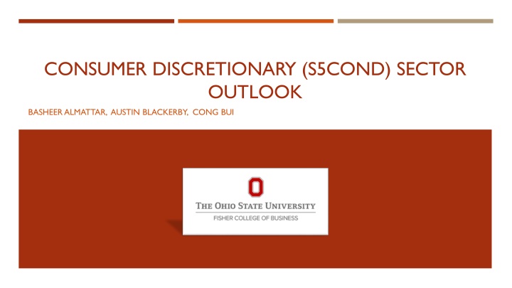 consumer discretionary s5cond sector outlook