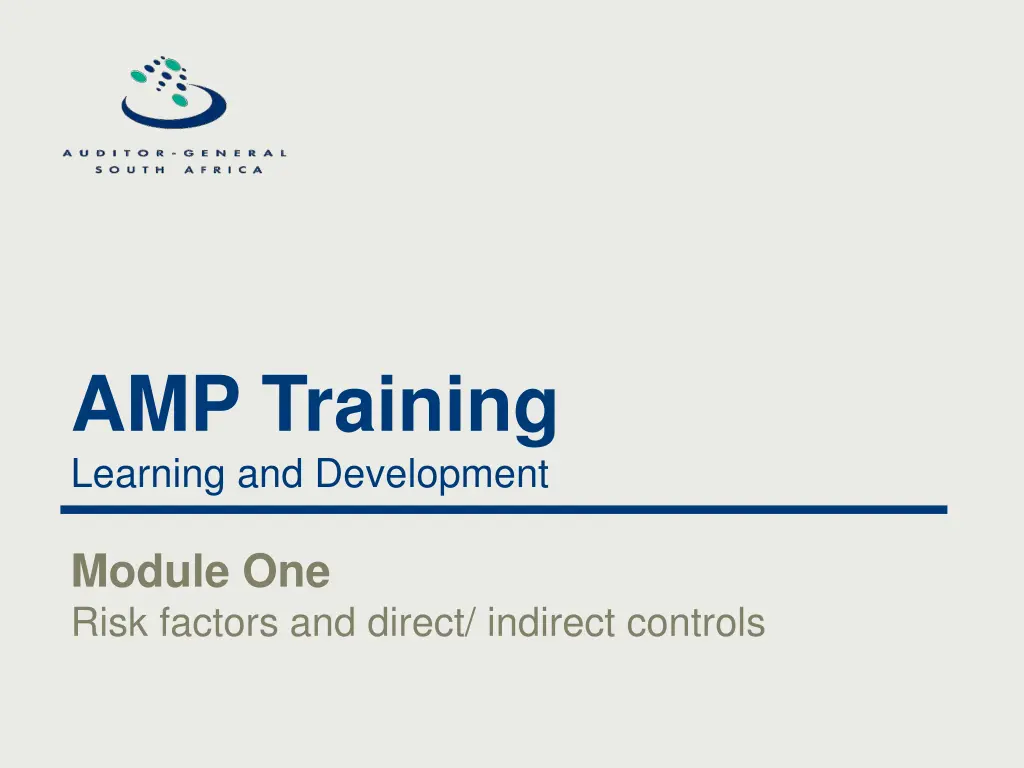 amp training learning and development 1