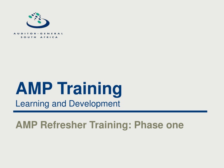 amp training learning and development