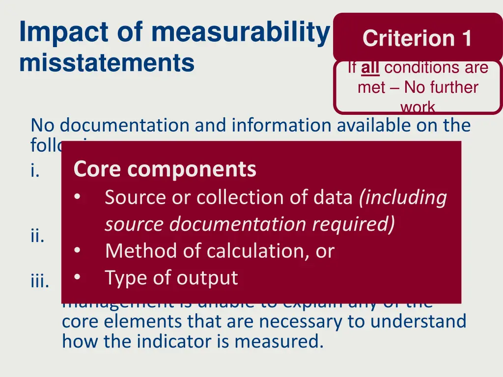 impact of measurability misstatements 1