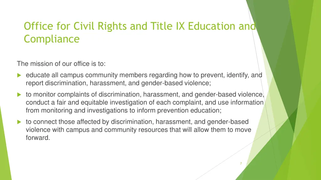 office for civil rights and title ix education 1