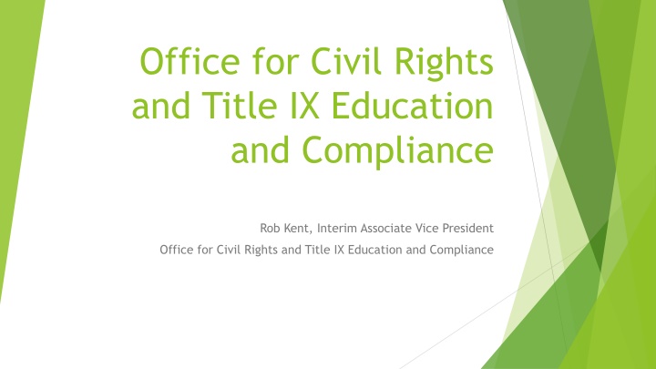 office for civil rights and title ix education