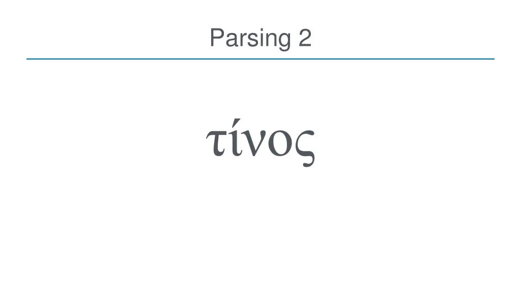 parsing 2