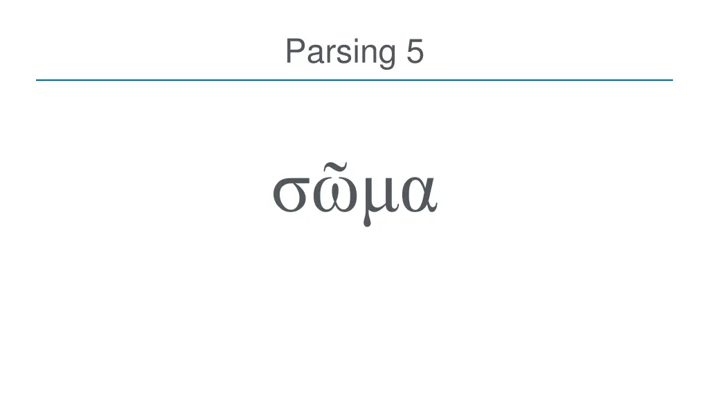 parsing 5