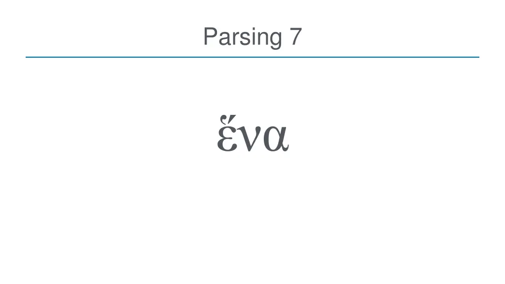 parsing 7