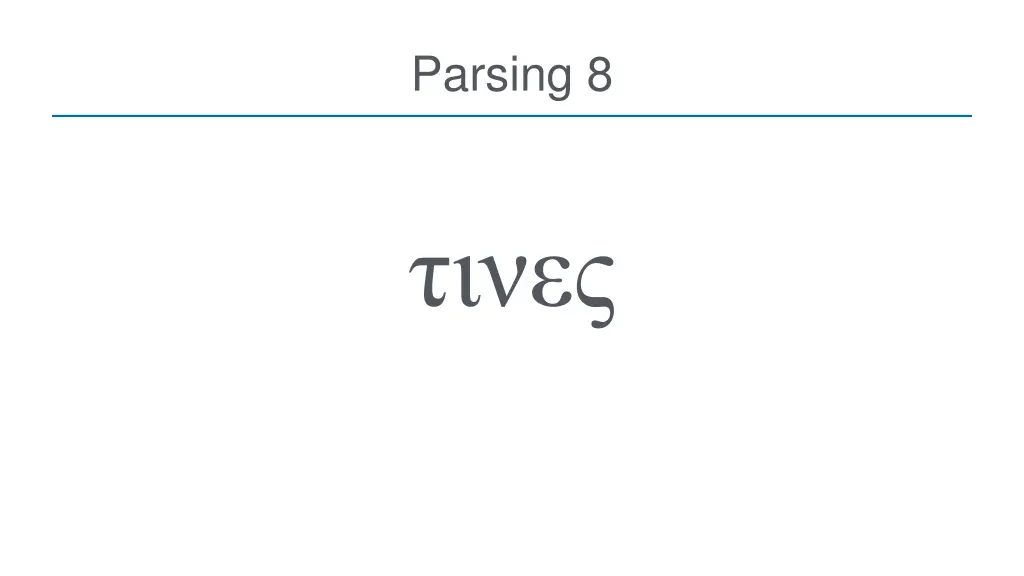 parsing 8