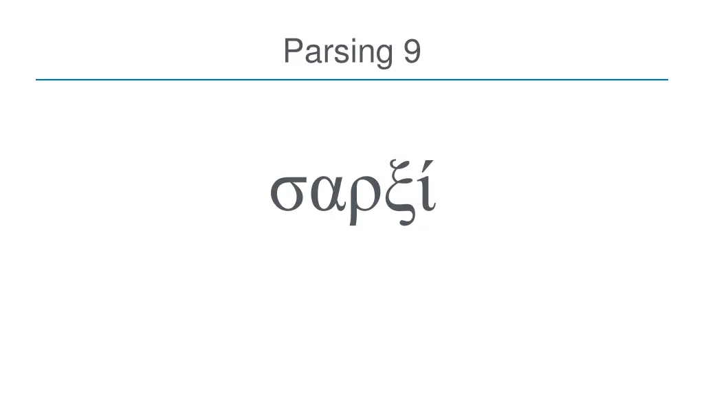 parsing 9