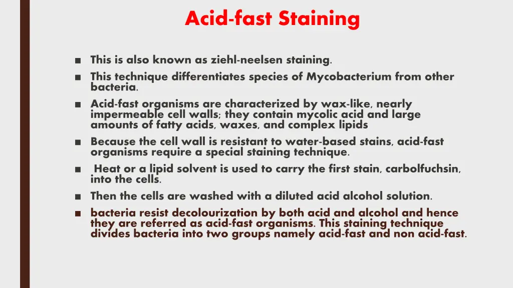 acid fast staining