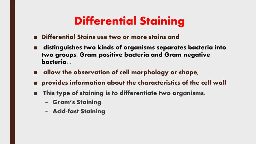 differential staining