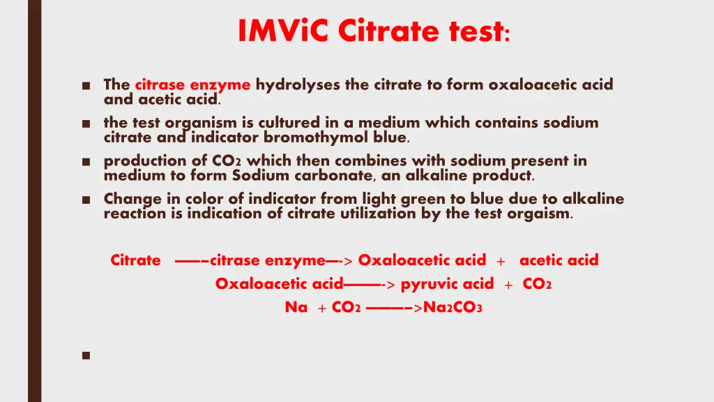 imvic citrate test 1