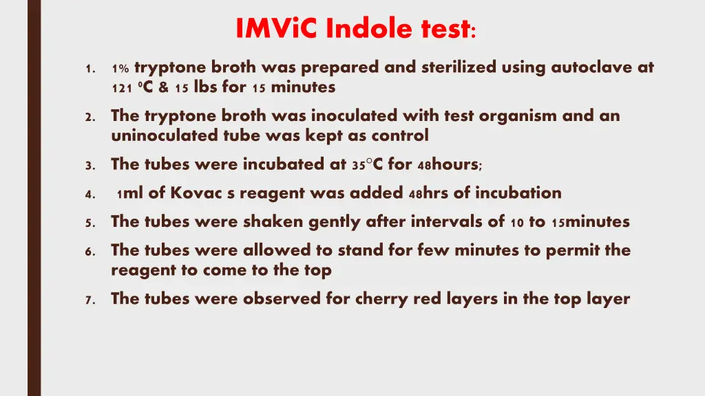 imvic indole test 1