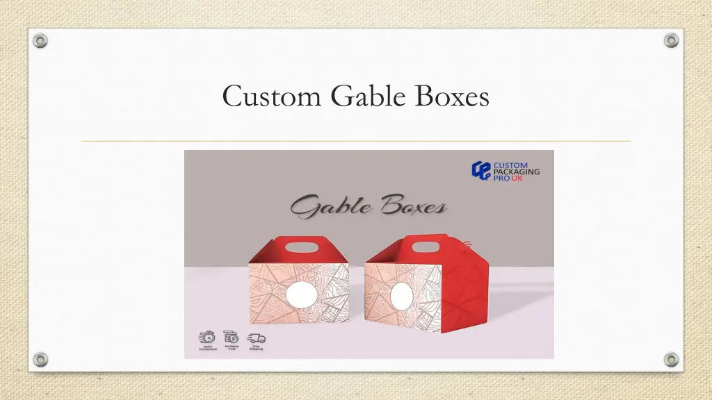 custom gable boxes