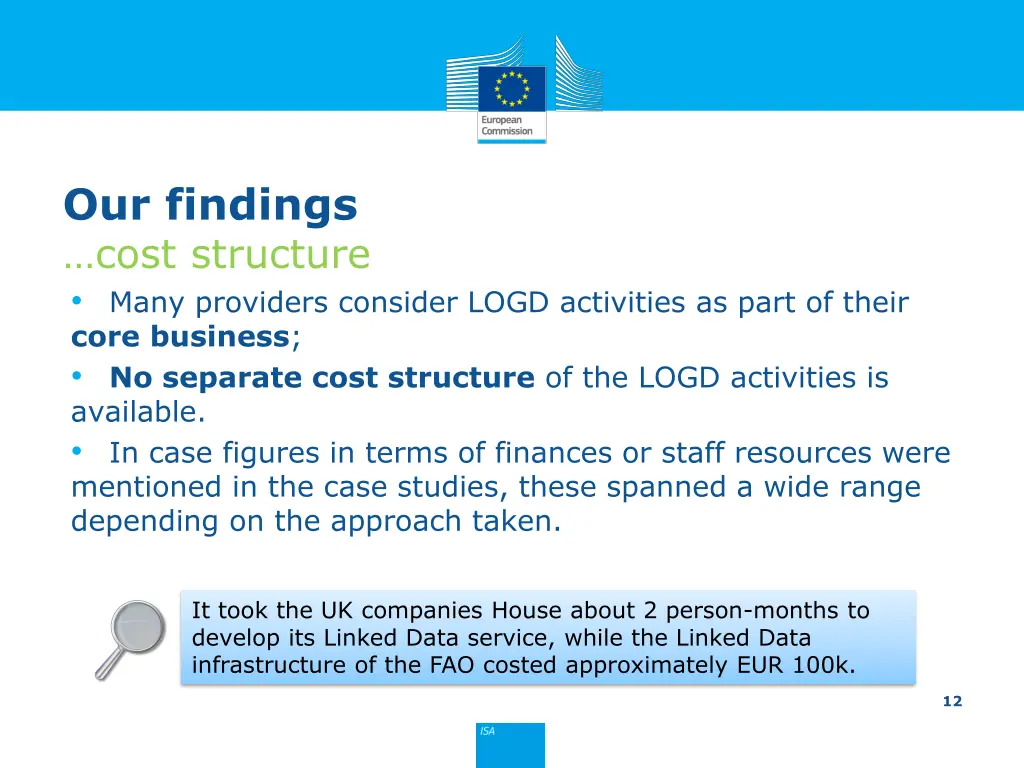 our findings cost structure many providers