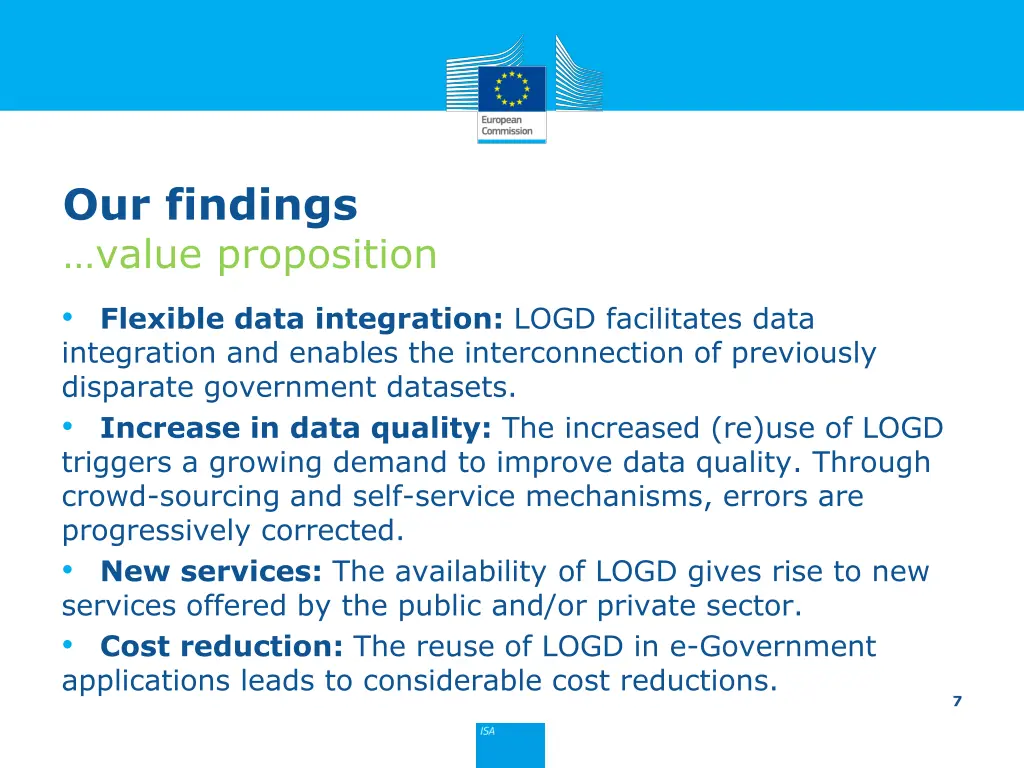 our findings value proposition