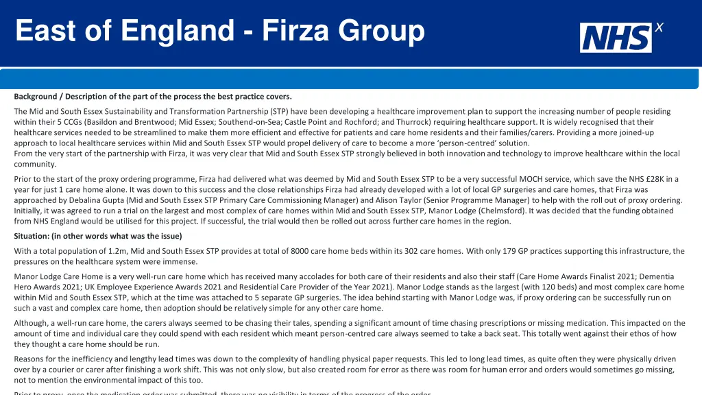 east of england firza group