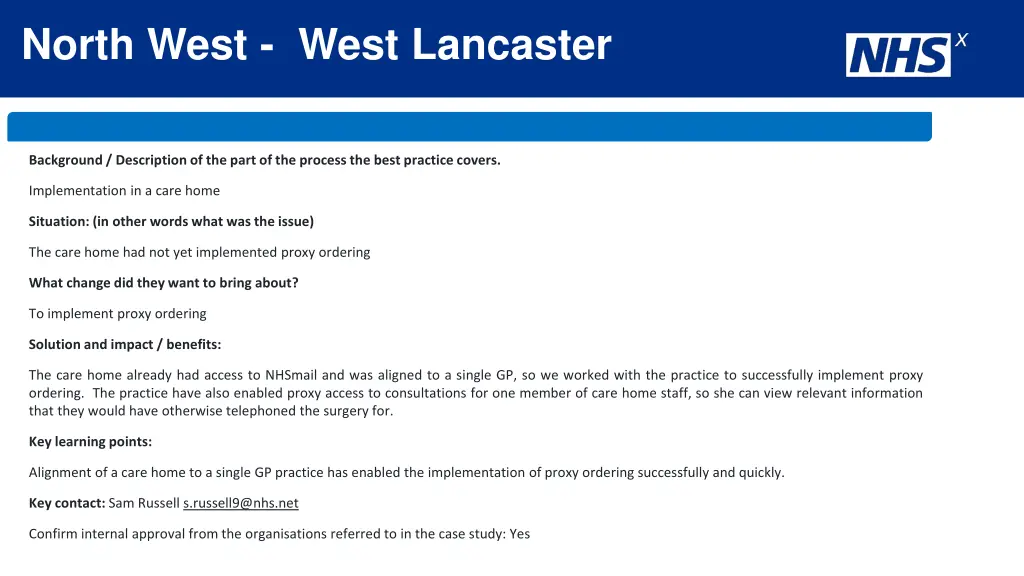 north west west lancaster