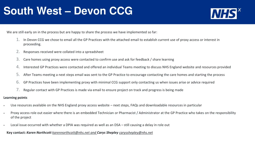 south west devon ccg