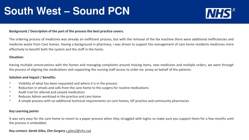 south west sound pcn