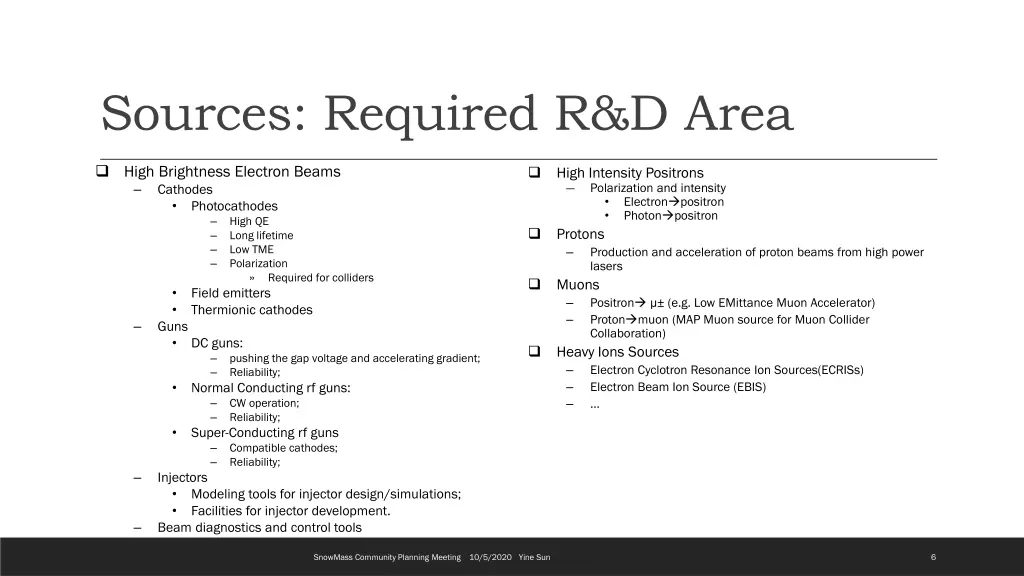 sources required r d area