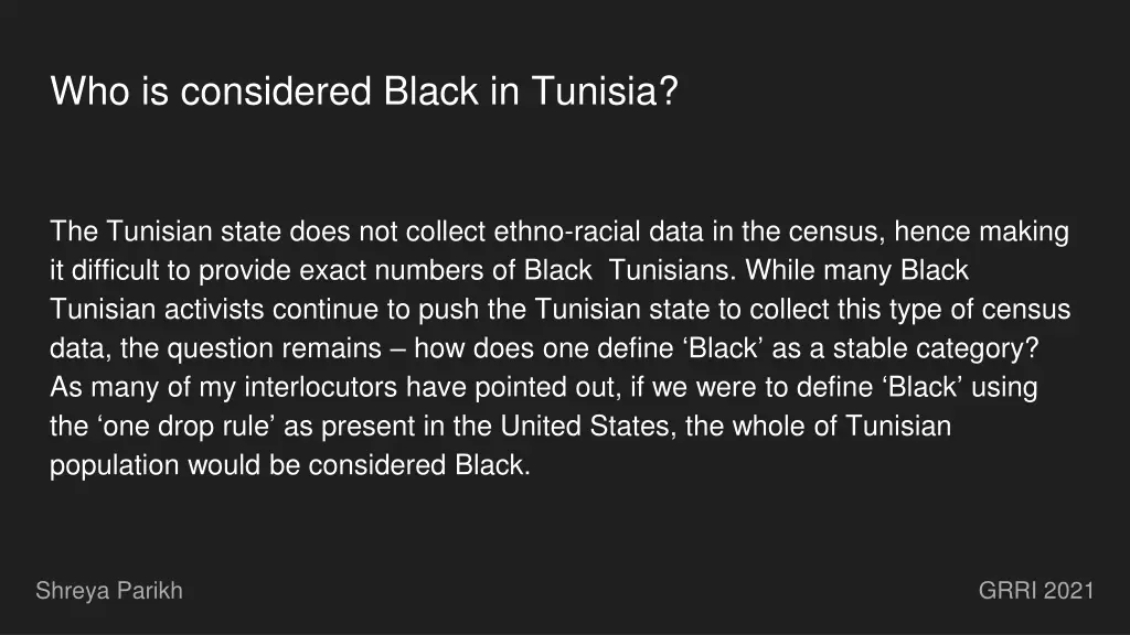 who is considered black in tunisia 2