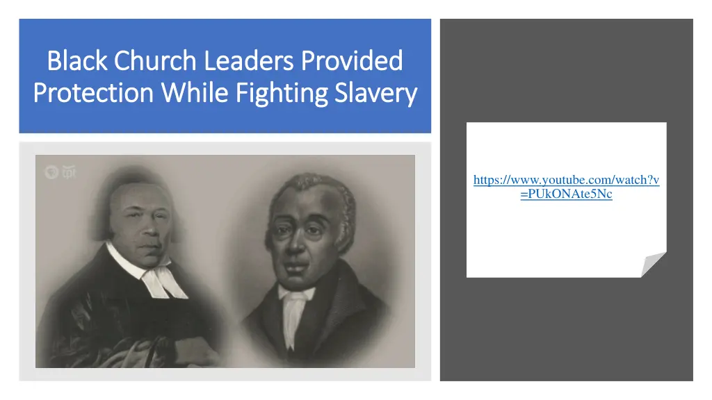 black church leaders provided black church