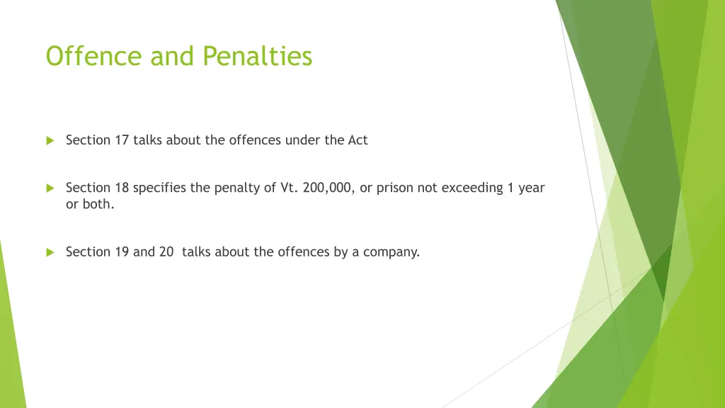 offence and penalties