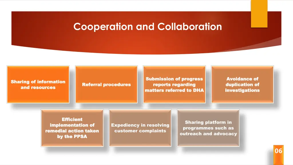 cooperation and collaboration