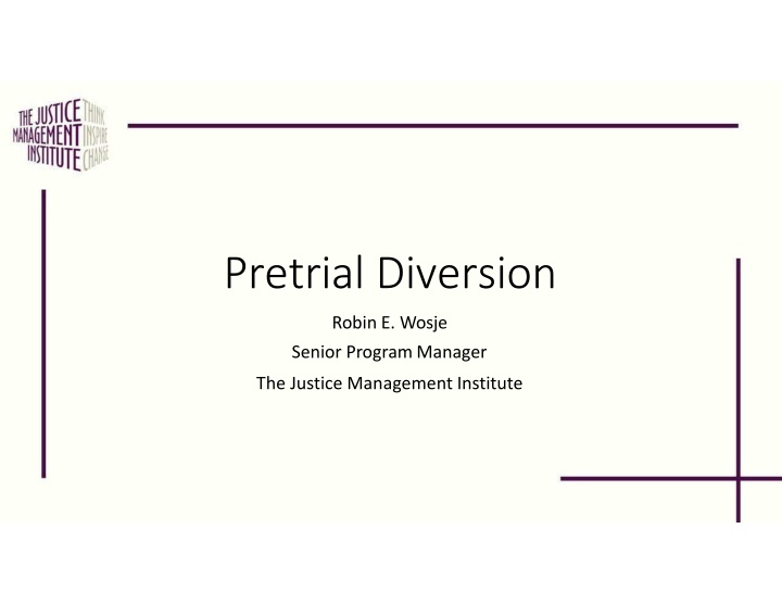 pretrial diversion